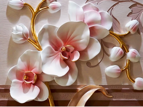 3D фотообои цветы  Орхидея
