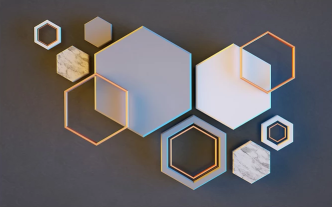 Геометрические 3D фотообои ромбы