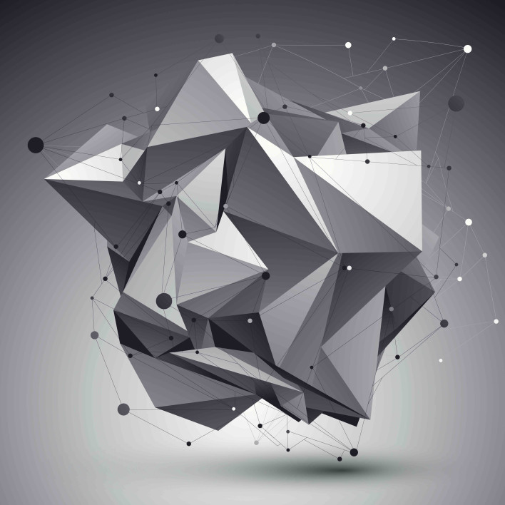 3D фотообои Кристалл
