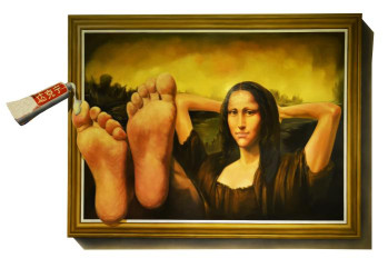 3D фотообои Джоконда отдыхает