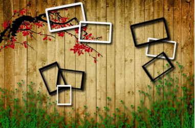 Фотообои 3D фоновые доска 
